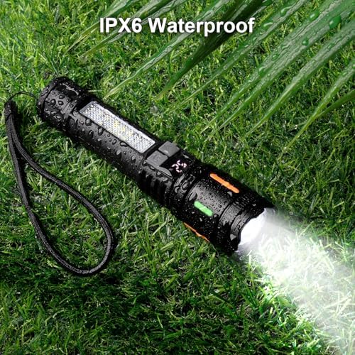 Peascat 2-Piece Rechargeable Handheld Flashlight