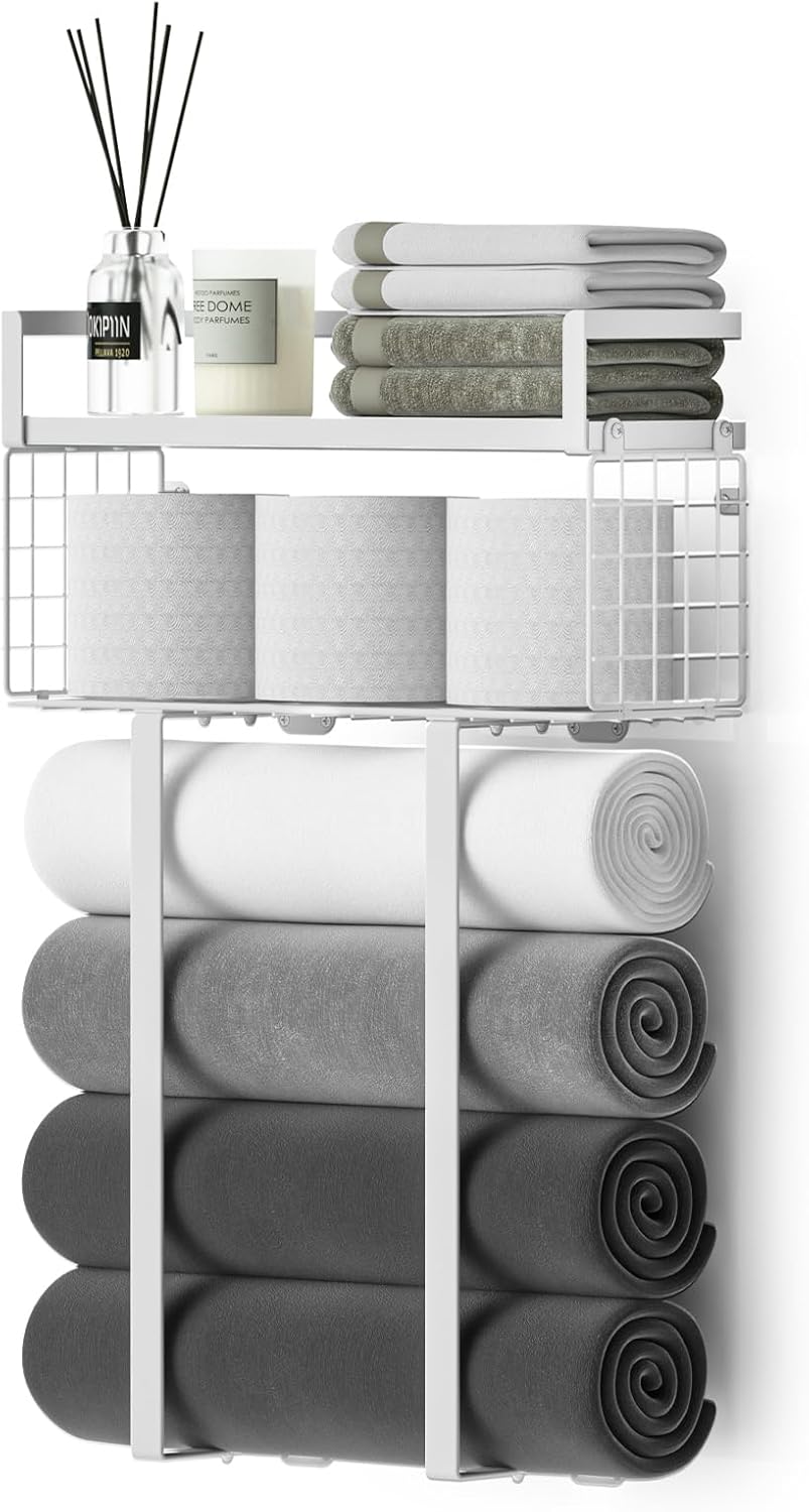 Xstydes Towel Racks for Bathroom White