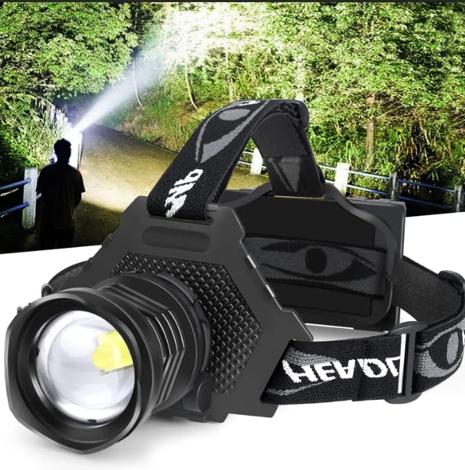 Bud K LED Headlamp USB Rechargeable 90000 Lumen