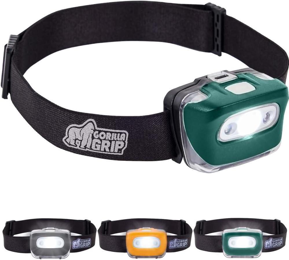 Bright Durable Gorilla Grip Ultra Bright High Lumens LED Headlamp