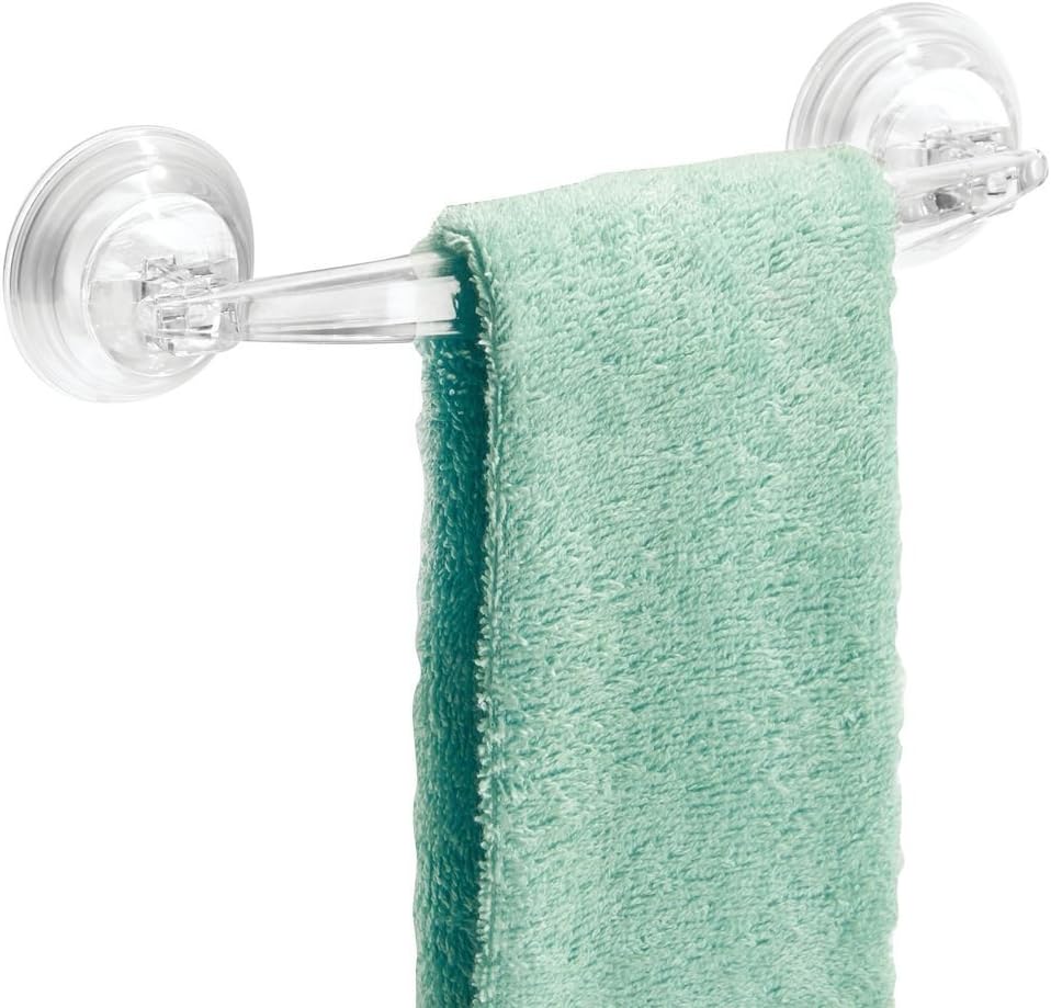 iDesign Plastic Power Lock Suction Towel Bar