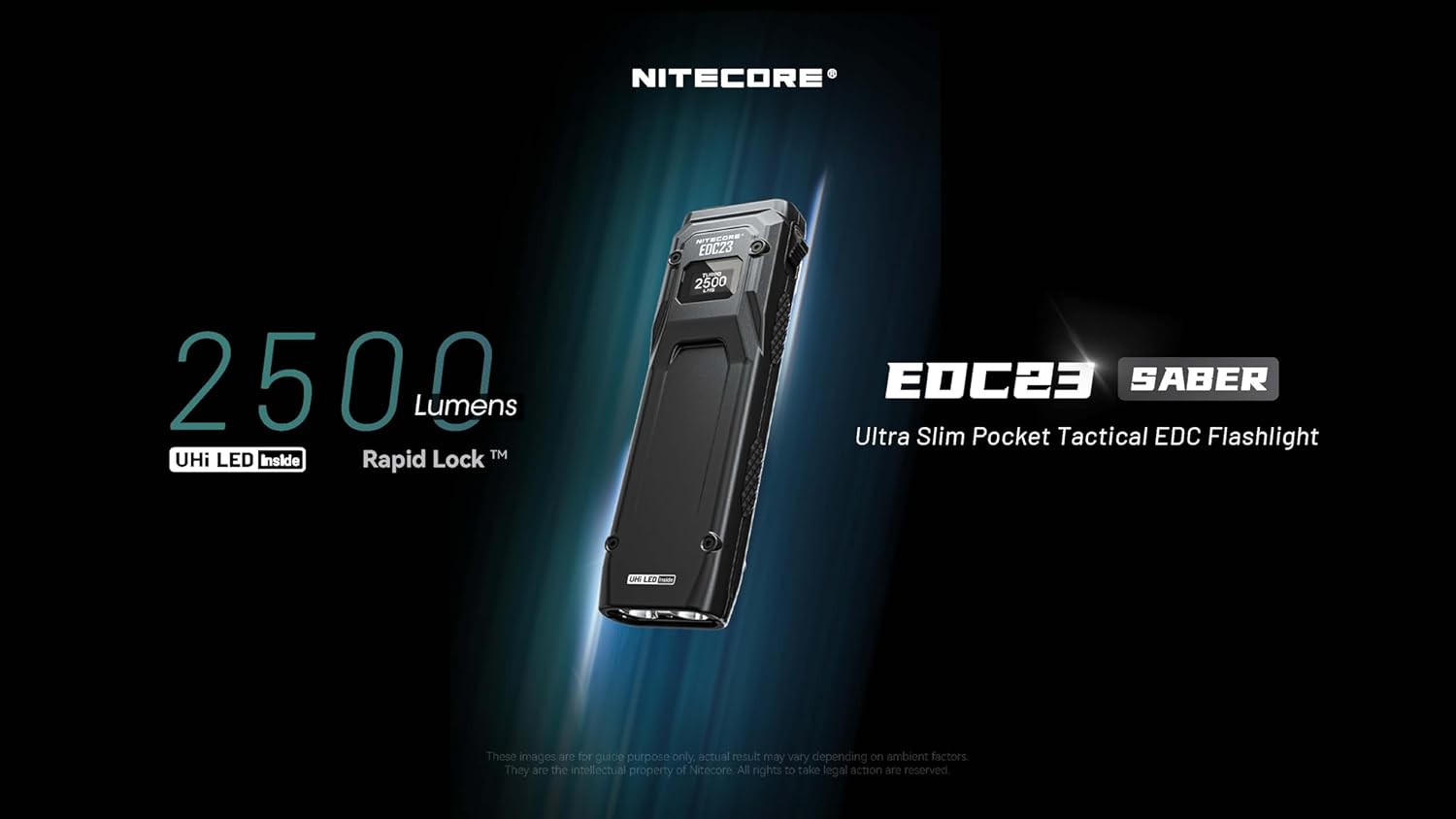 Nitecore EDC23 Rechargeable Flat Flashlight