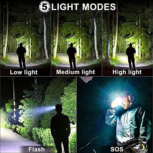 Bud K LED Headlamp USB Rechargeable 90000 Lumen