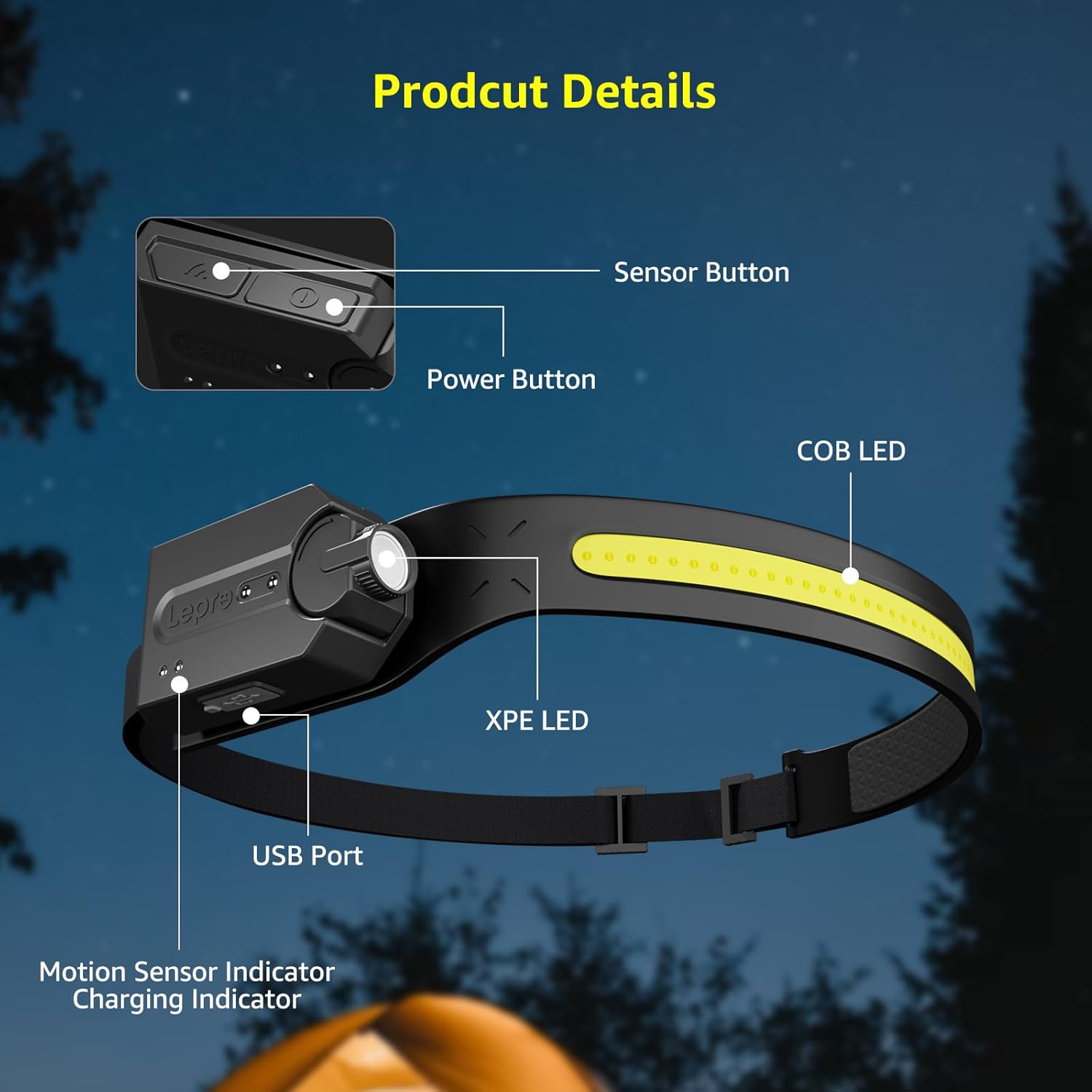 Compact Hanging Tent Light Bulbs for Camping