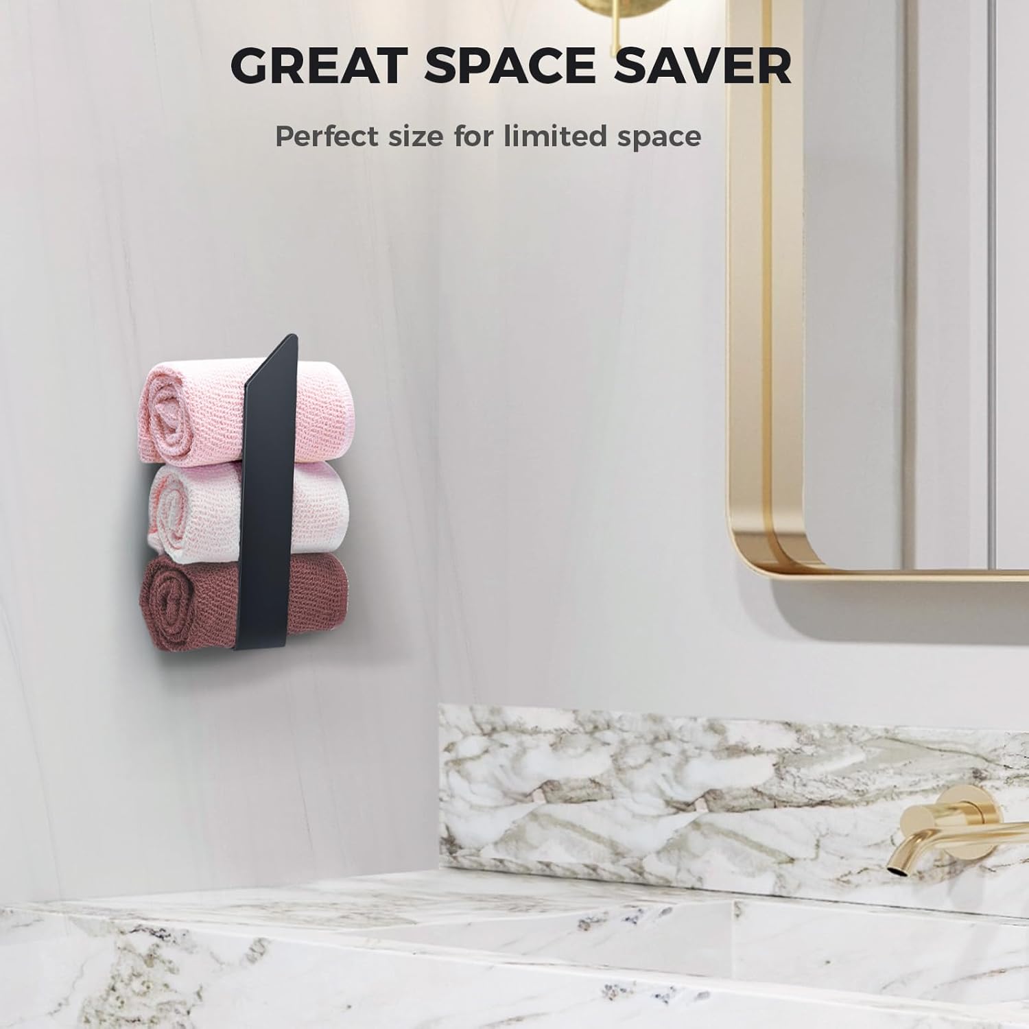 Wall-Mount Stainless Steel Towel Holder