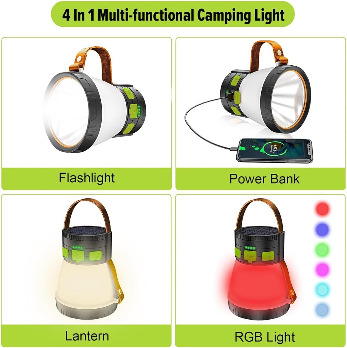 8-in-1 LED Camping Lantern