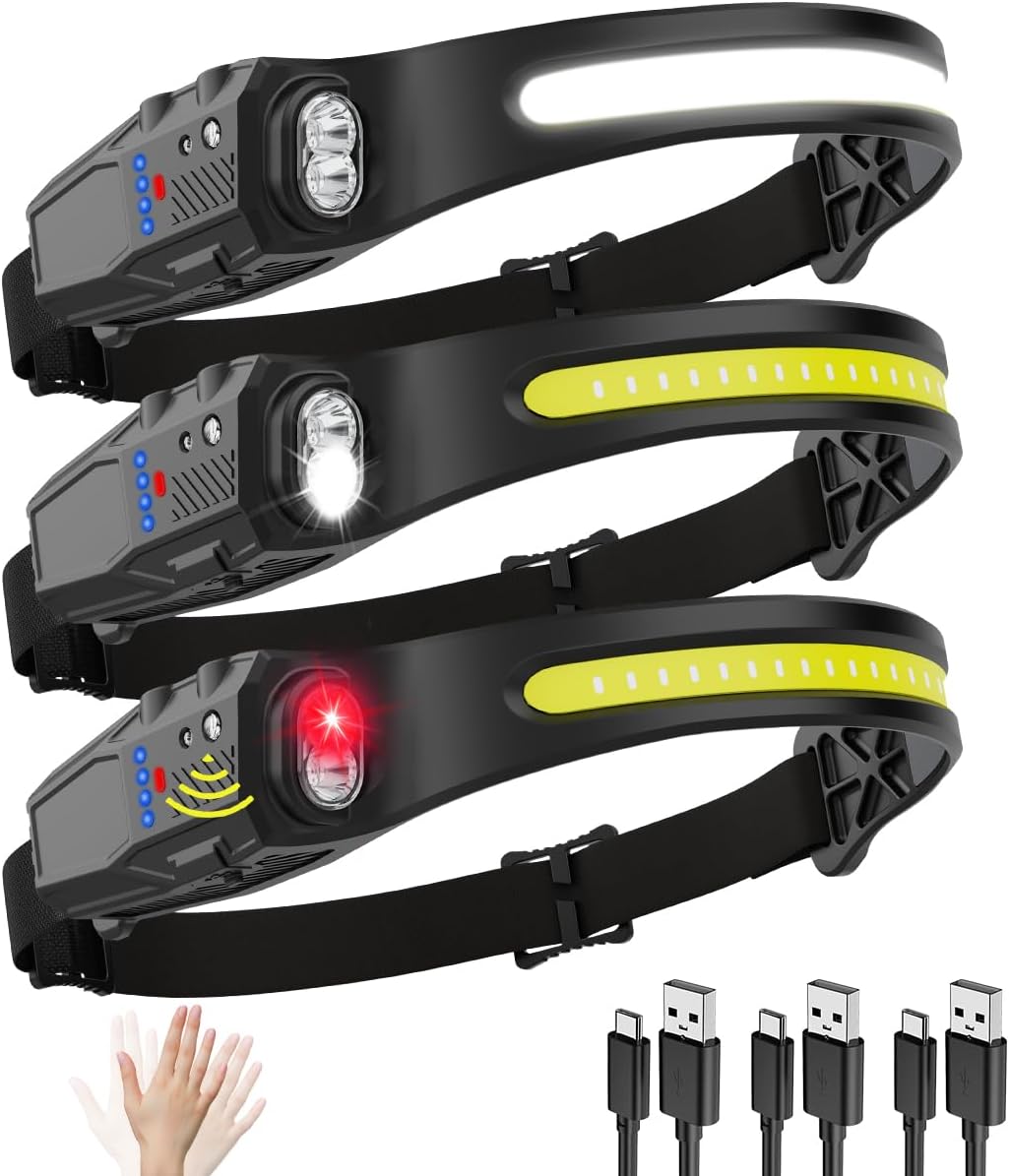 Compact Powerful 230 Wide Beam Headlamp with 7 Modes