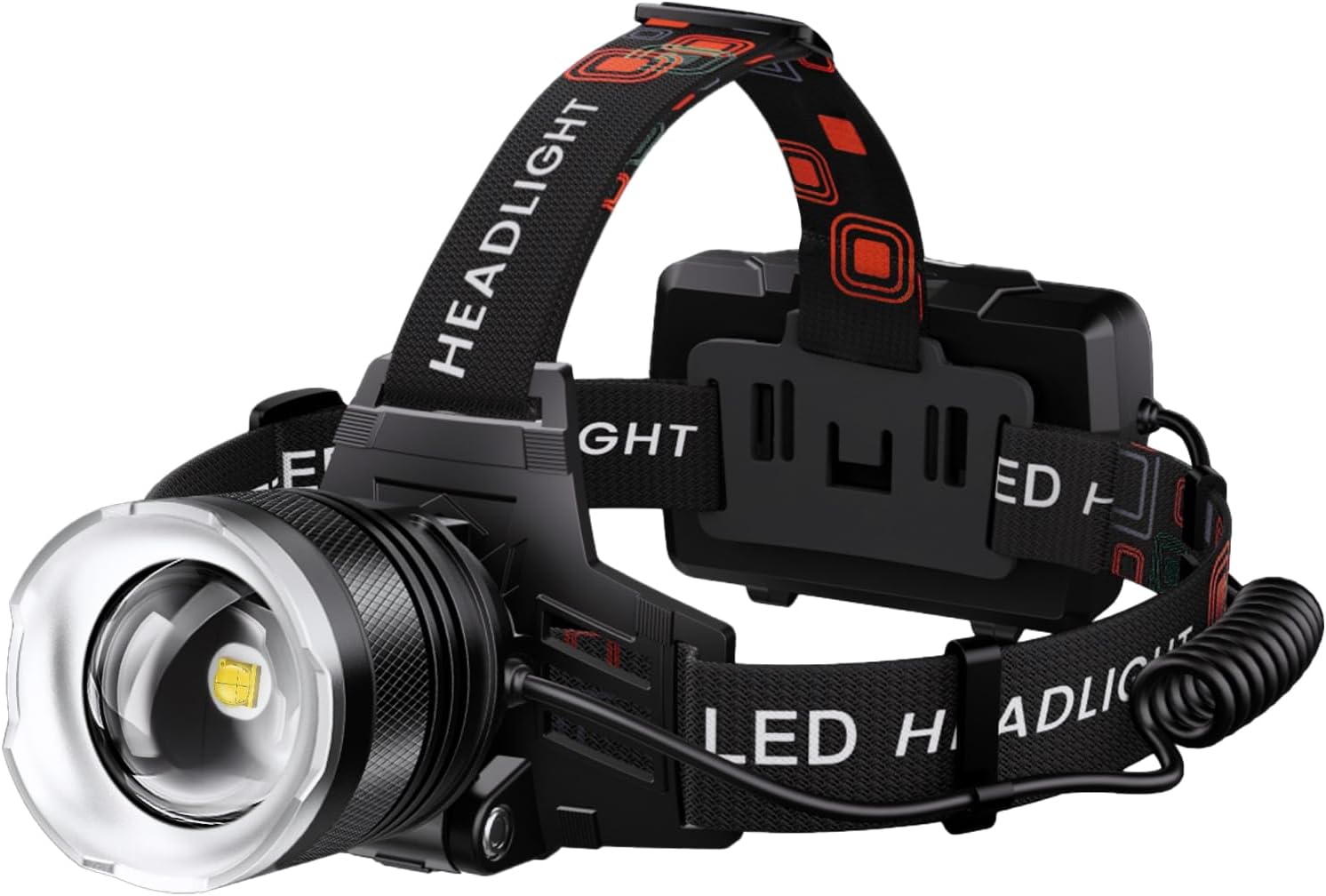 LED Rechargeable Headlamp with 5 Modes 900000 Lumens