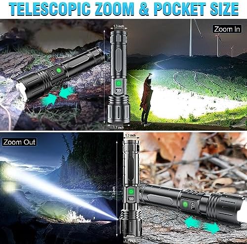 Hoxida 20000 High Lumen Rechargeable LED Flashlight
