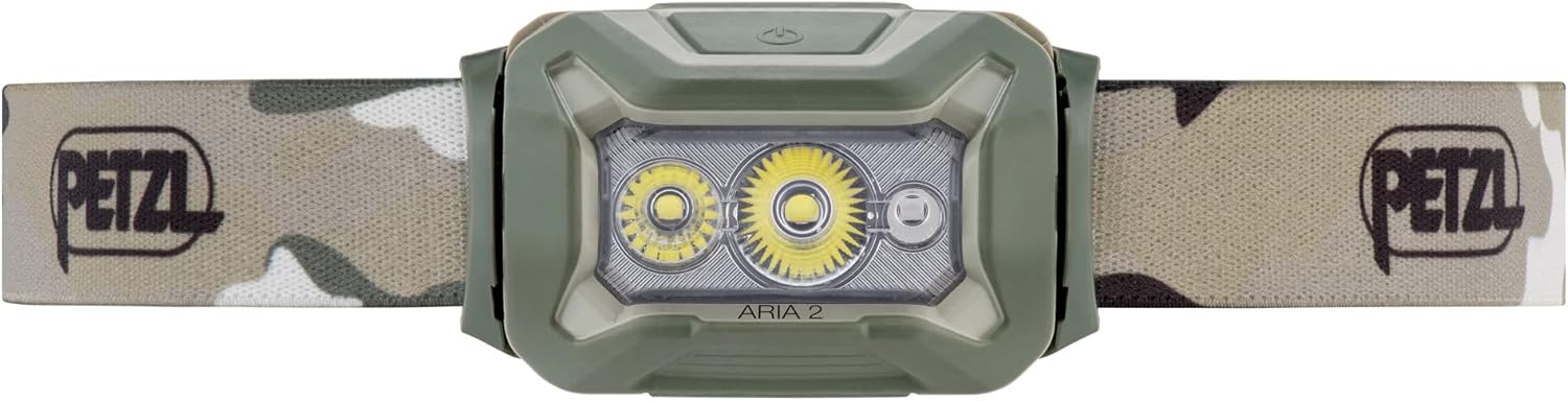 PETZL ARIA 2 RGB - Durable Waterproof Headlamp with 450 Lumens