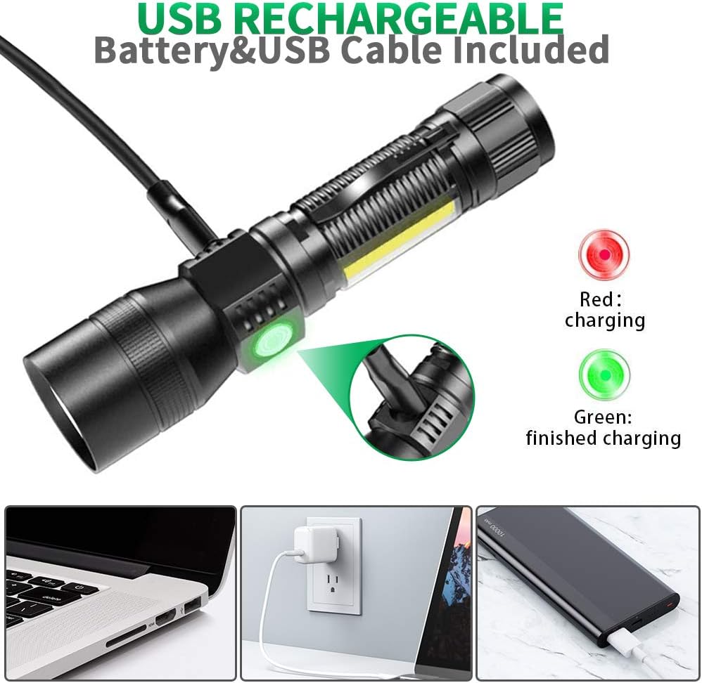 AdamStar Blacklight 3-in-1 Rechargeable Flashlight