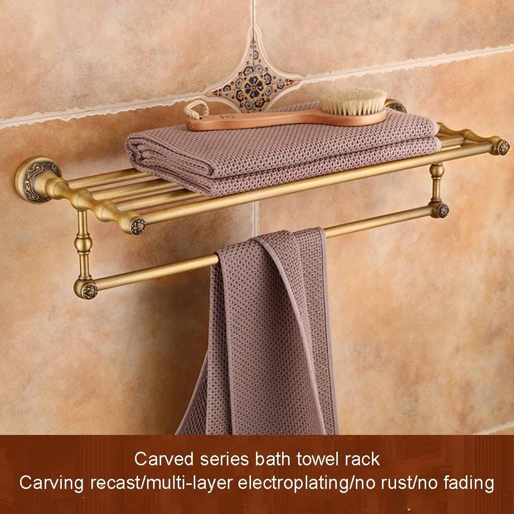 All-Copper Antique Bathroom Towel Rack