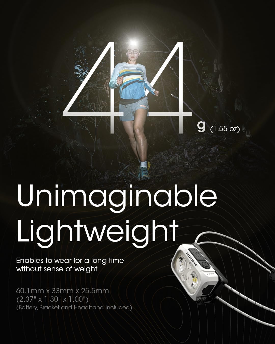 Nitecore NU21 Yellow Light Dual-Beam Outdoor Headlamp