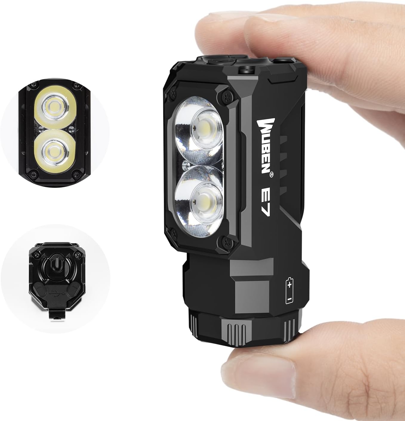 The Ultimate Rechargeable Flashlight for EDC 1800 Lumens 6 Modes