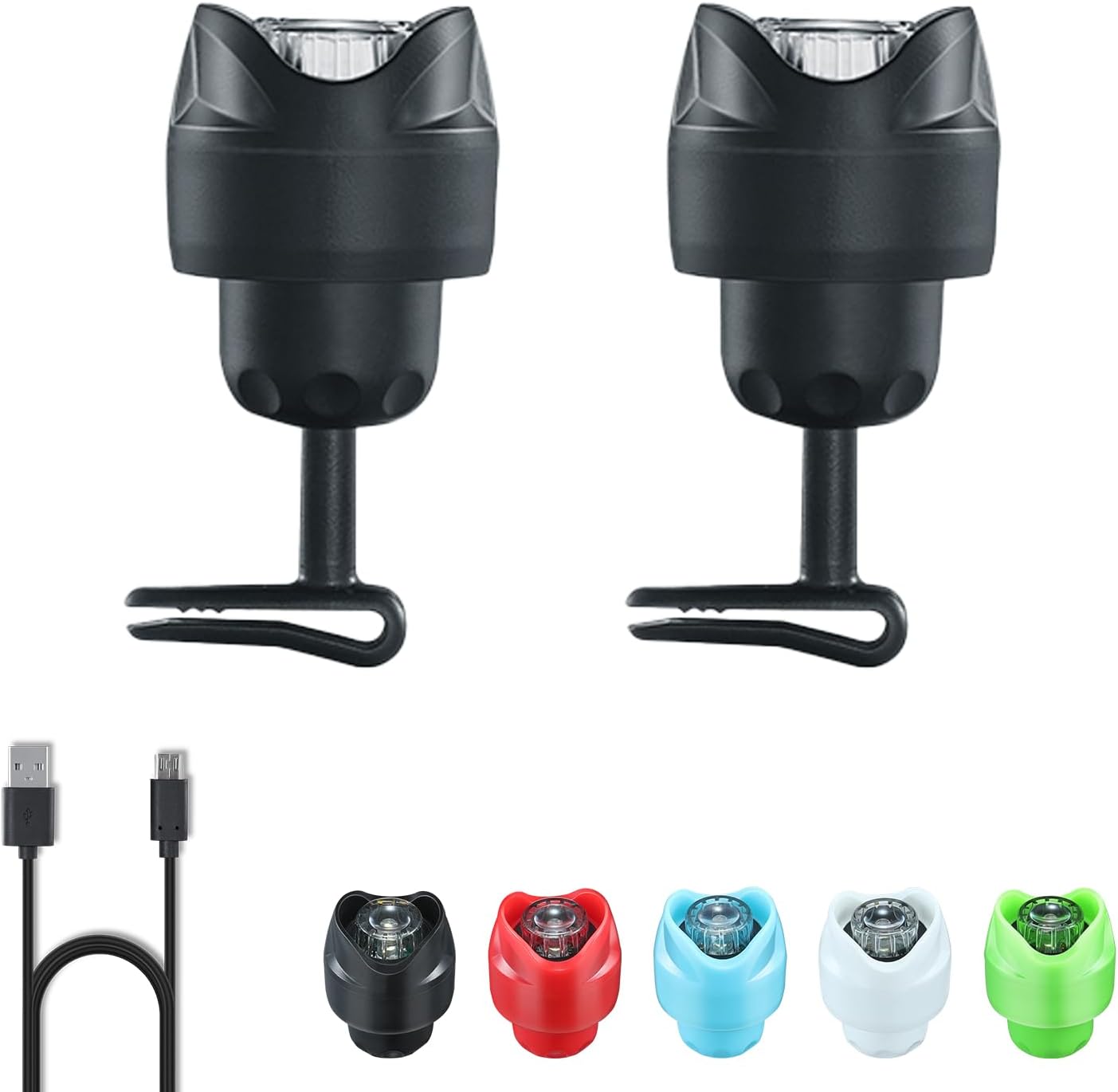 RAHAN 2-Piece Rechargeable Clip-On Shoe Lights