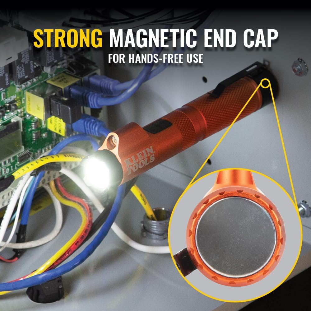 Handheld Rechargeable Magnetic LED Flashlight with 350 Lumen Spotlight