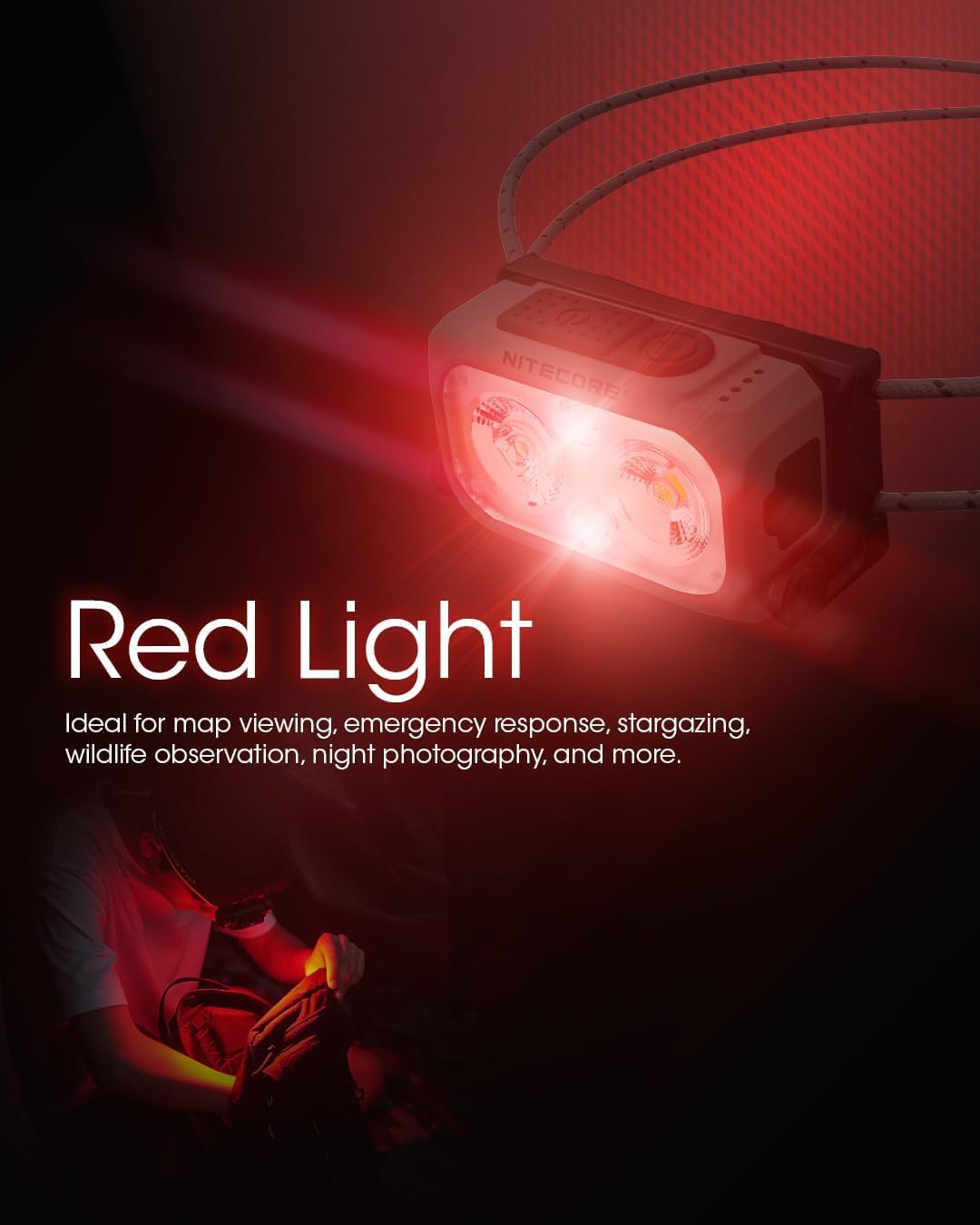 Nitecore NU21 Yellow Light Dual-Beam Outdoor Headlamp