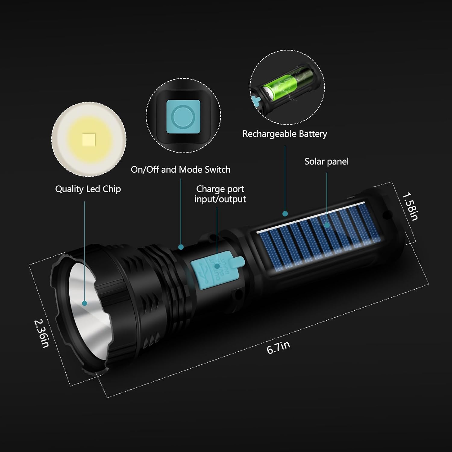 Ultimate Solar Survival Flashlight