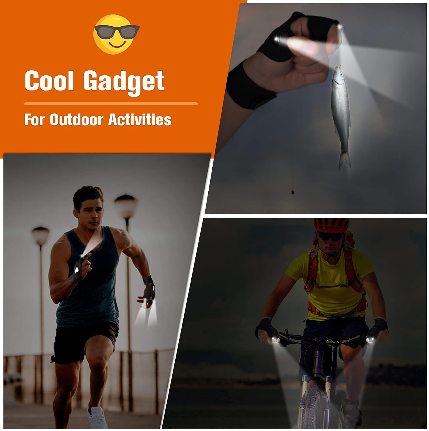 Jasee LED Flashlight Gloves Your Dads Secret Weapon