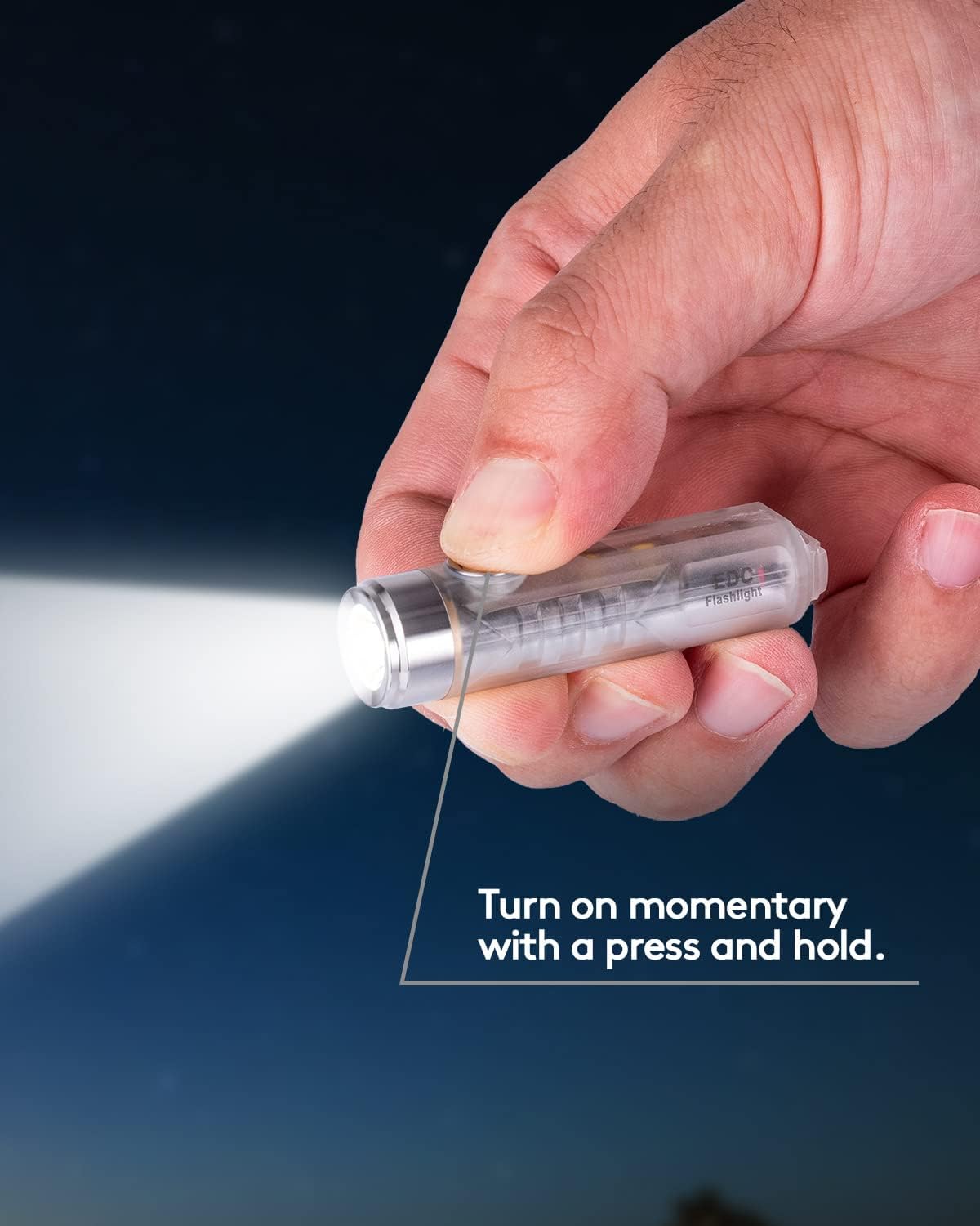 Rovy Von Aurora A5 G4 Rechargeable EDC Flashlight with Magnetic Clip