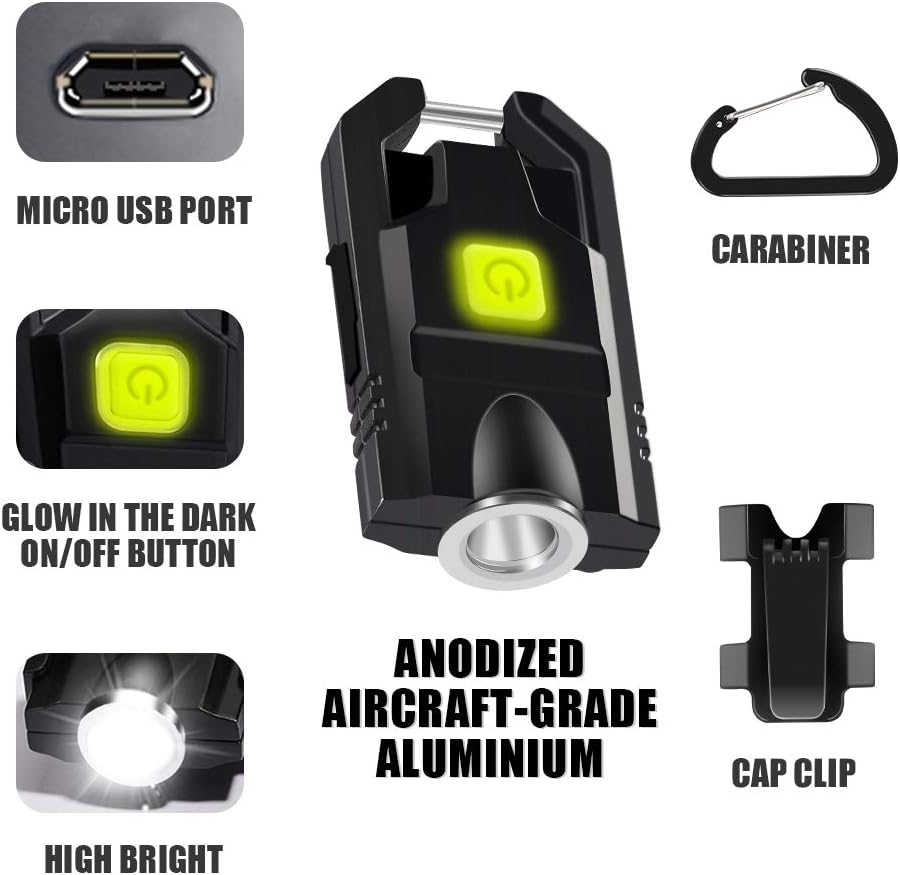 500Lumens Small Keychain Flashlight