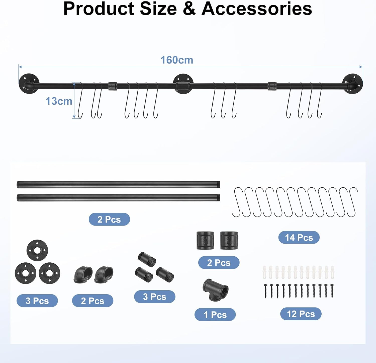 Durable Pipe Towel Holder