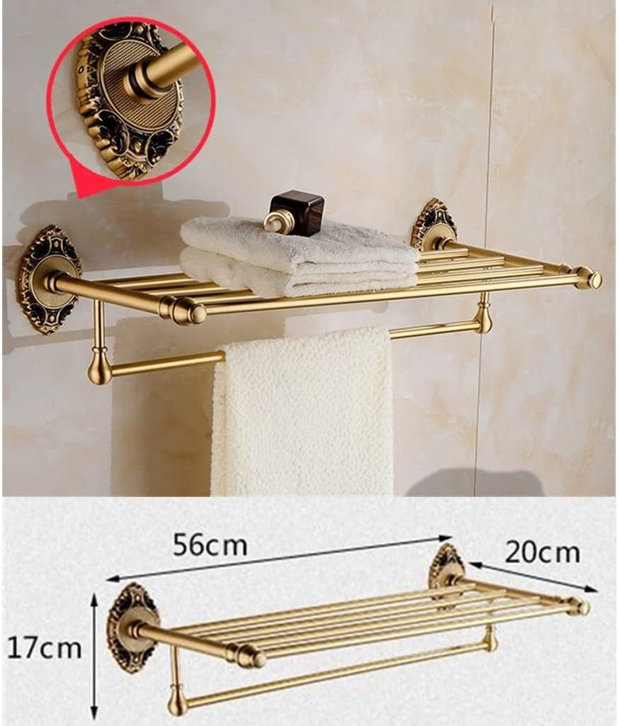 Antique Brass Towel Rack