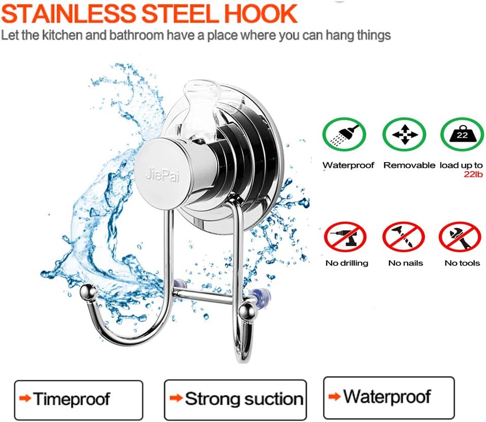 JiePai Suction Cup Towel Holder Set