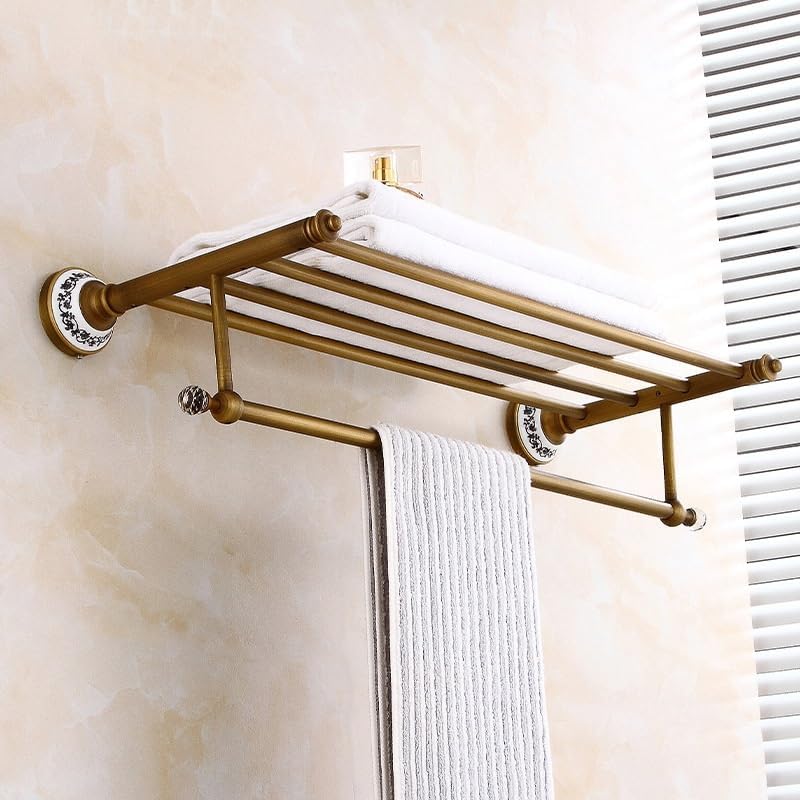 Antique Copper Towel Rack Set