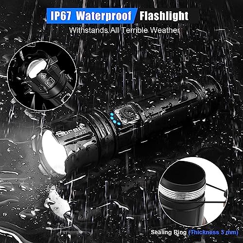 Goreit High-Luminosity Rechargeable Flashlight