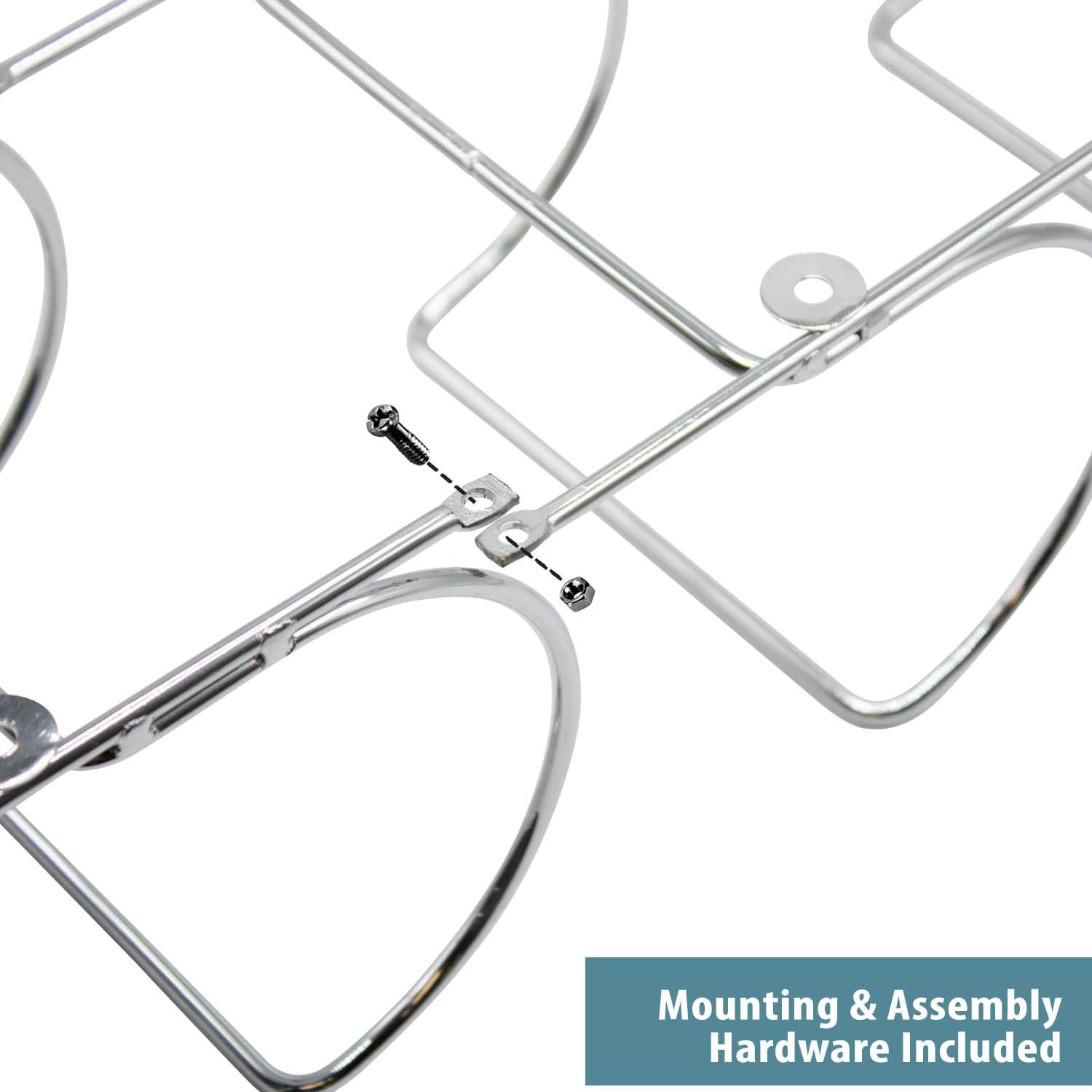 Sorbus 6-Piece Silver Metal Towel Rack Wall-Mounted Storage Organizer