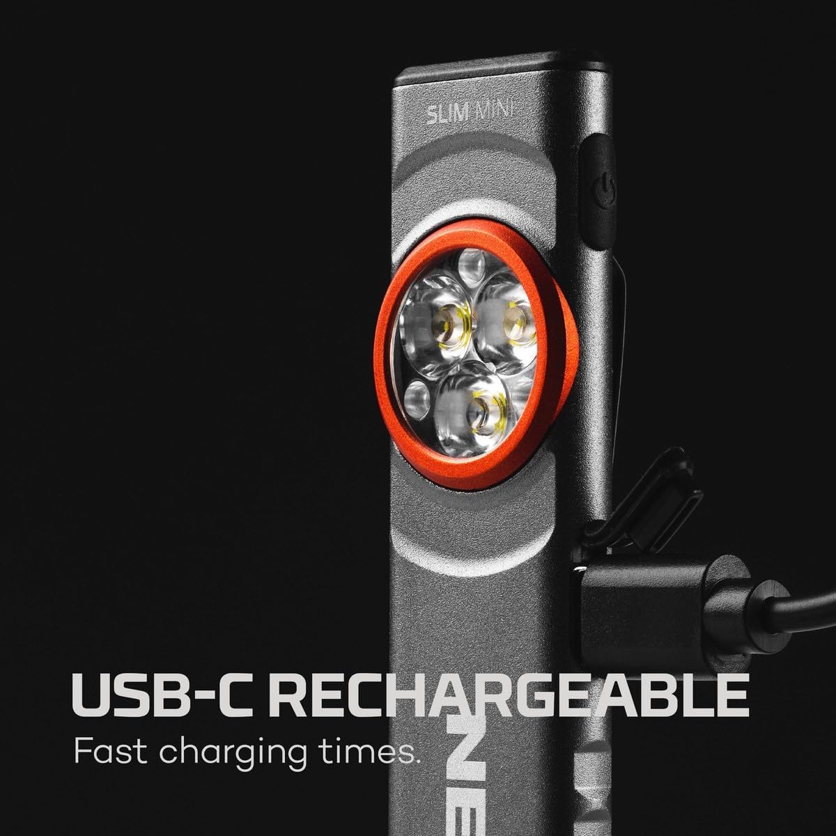 NEBO Slim Mini Rechargeable 250 Lumen Compact Pocket Flashlight