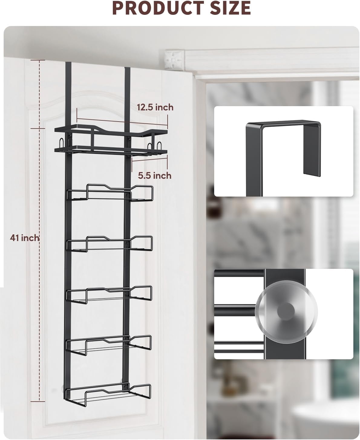 Compact No-Drill Bathroom Towel Rack