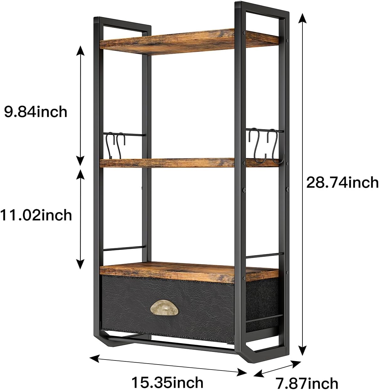 Wall-Mounted Bathroom Towel Organizer 3 Tier