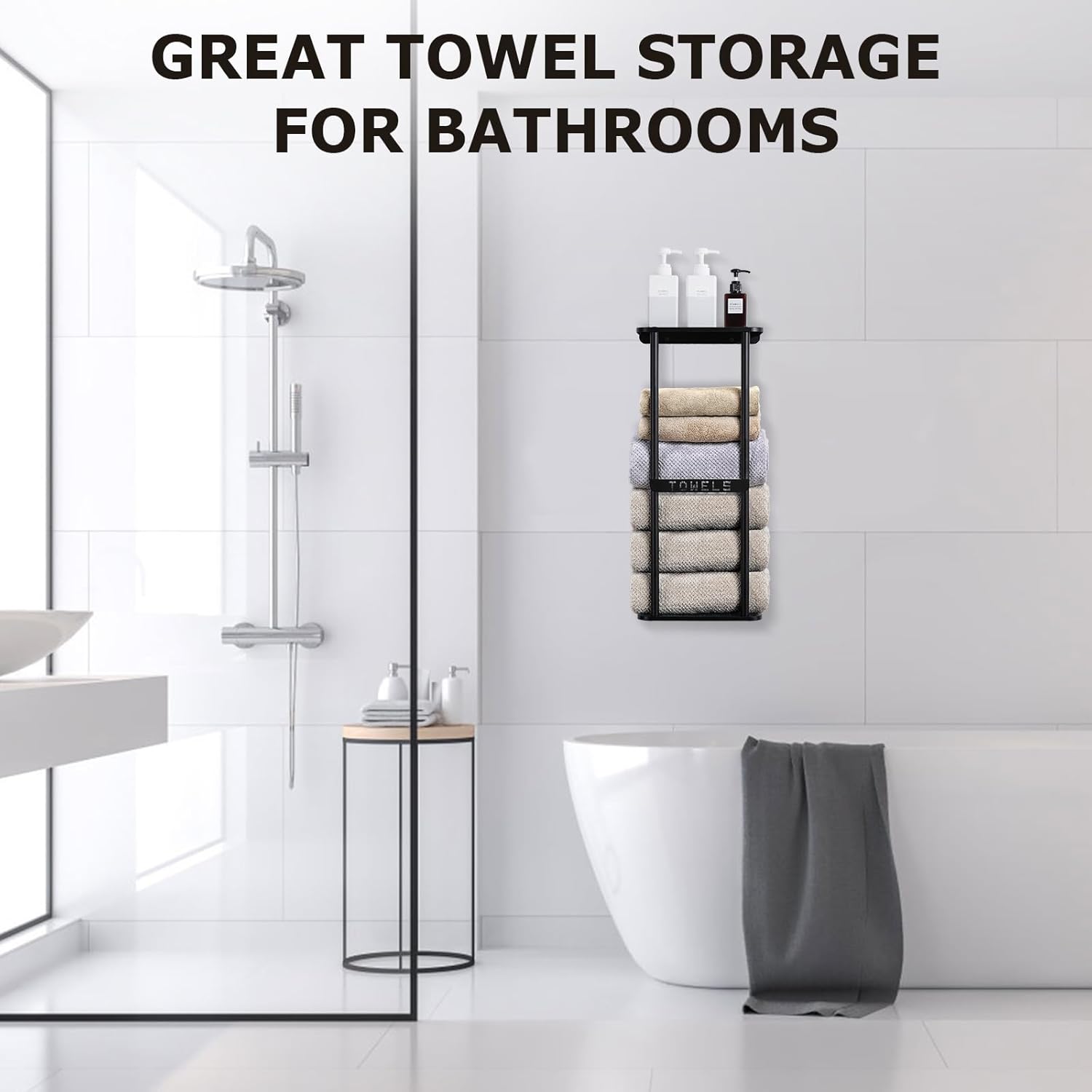 ULUPJ Compact Towel Rack for Small Spaces