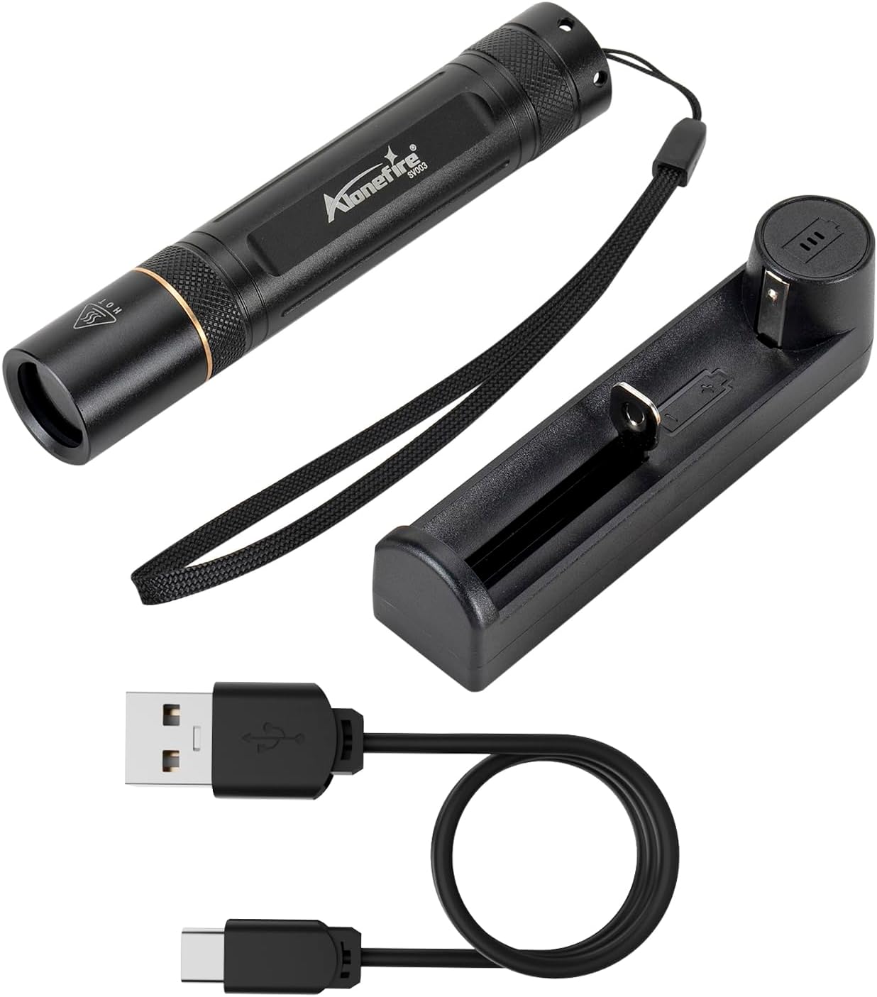 Professional 365nm UV Flashlight