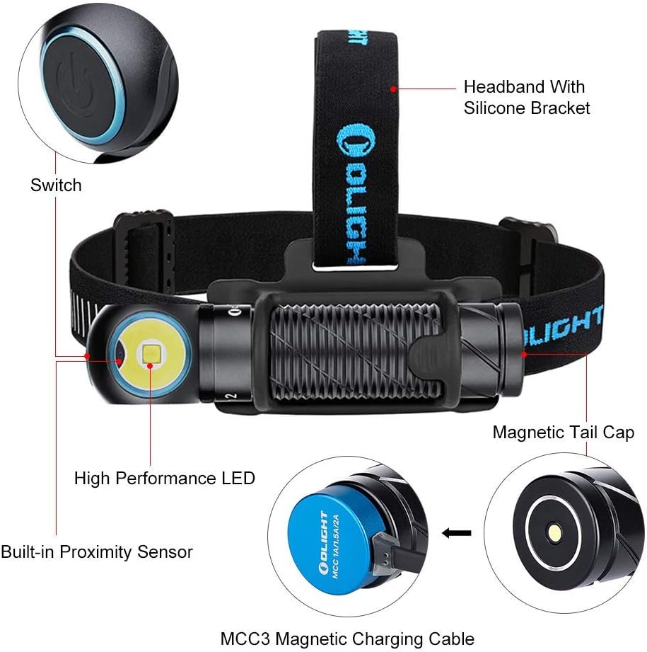 OLIGHT Perun 2 2500 Lumens Rechargeable Headlamp Black