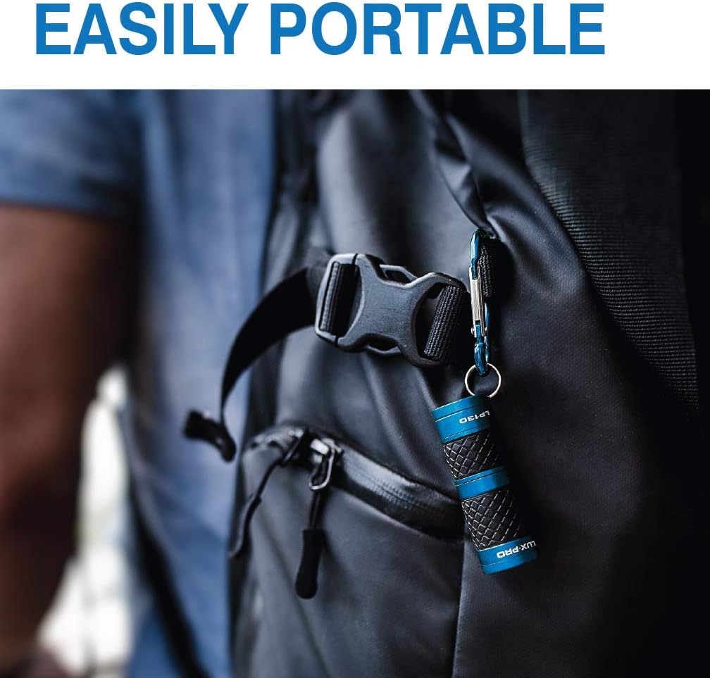 LUXPRO 40 Lumen Multi-Functional Keychain Focus Mini LED Flashlight