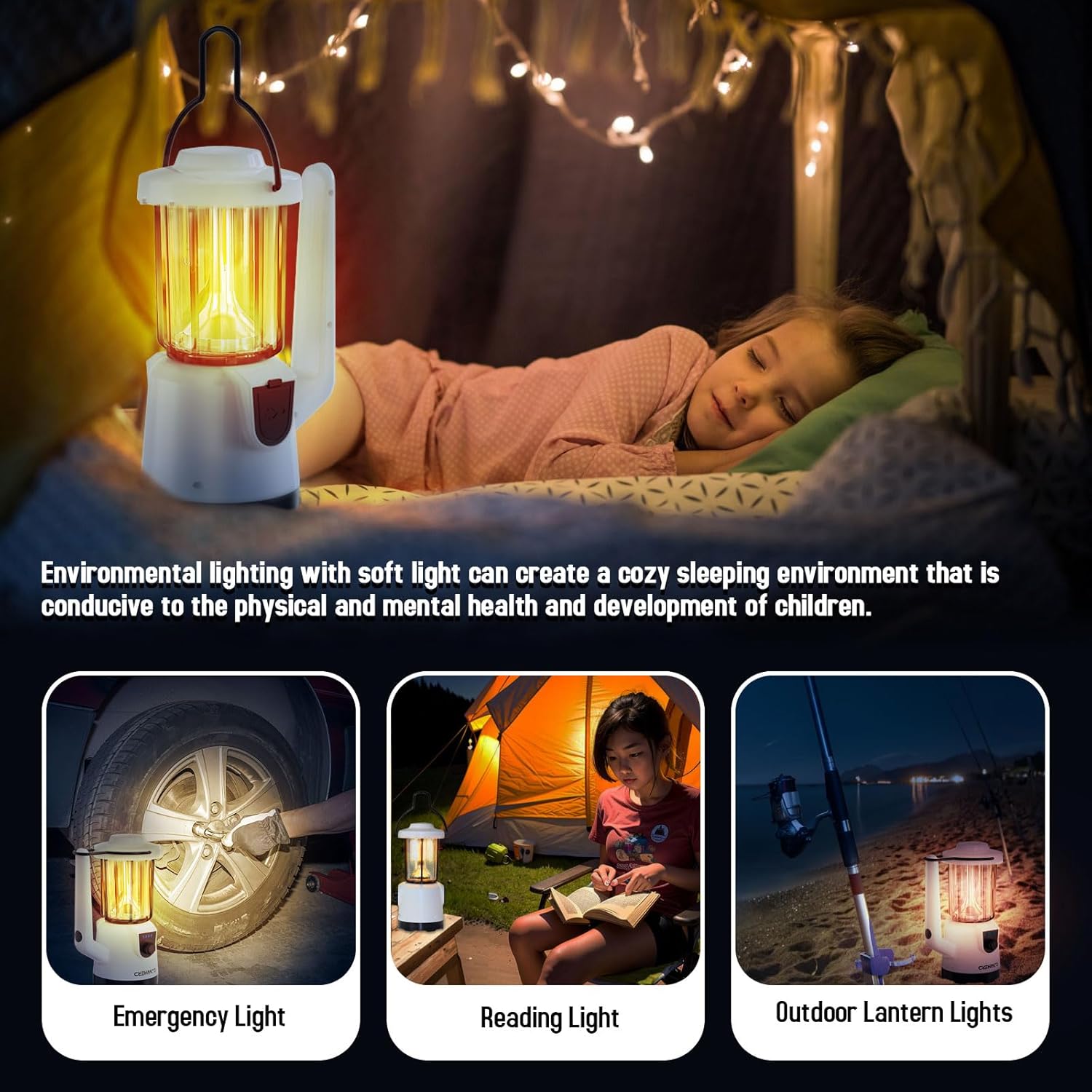 COWHERD Rechargeable Lantern Flashlight