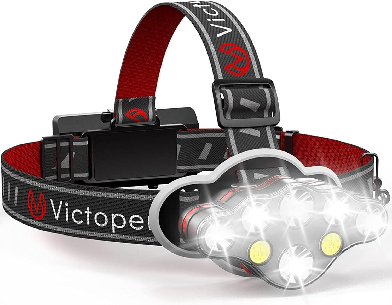 Rechargeable Headlamp 8 LED Modes Waterproof