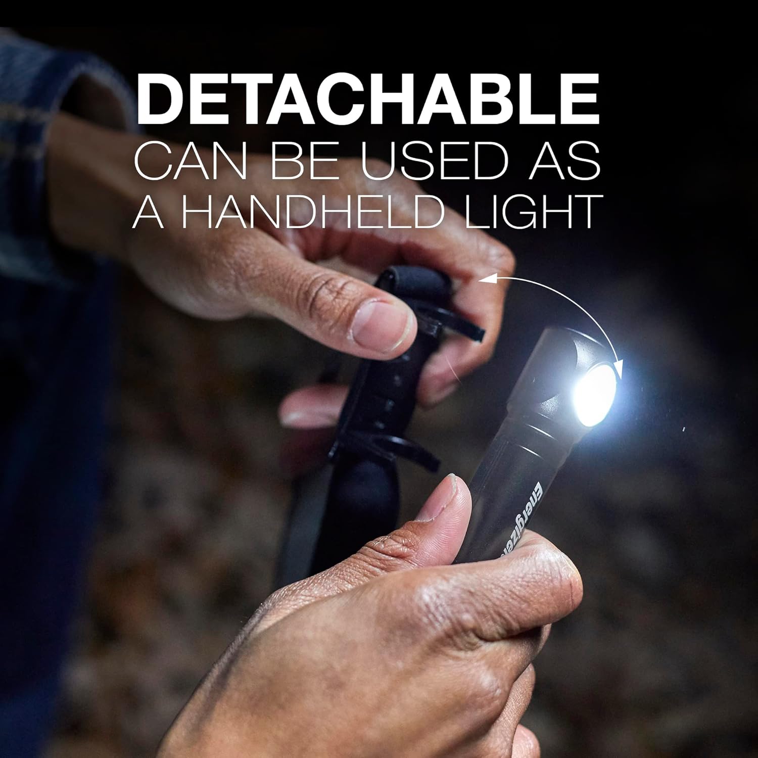 Energizer Rechargeable LED Headlamp X1000 - Ultra-Bright Water-Resistant Turbo Mode Emergency Use
