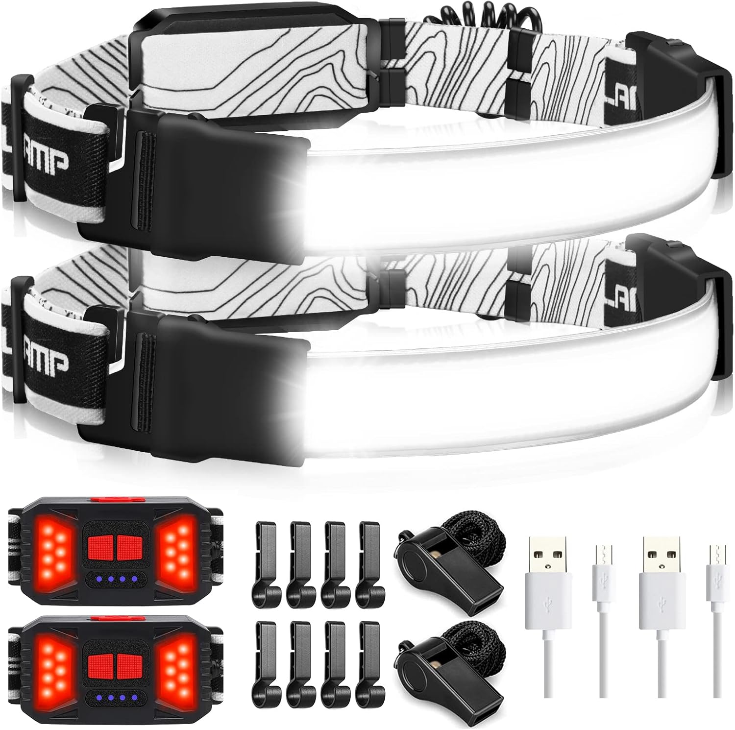 1000LM Spotlight for Camping Powerful LED Headlamp for Night Running Hiking