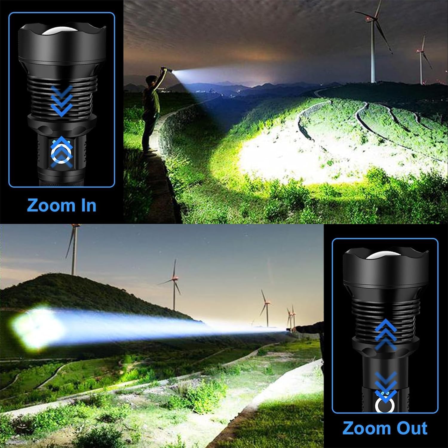 OMALIGHT XHP902 Rechargeable Flashlight