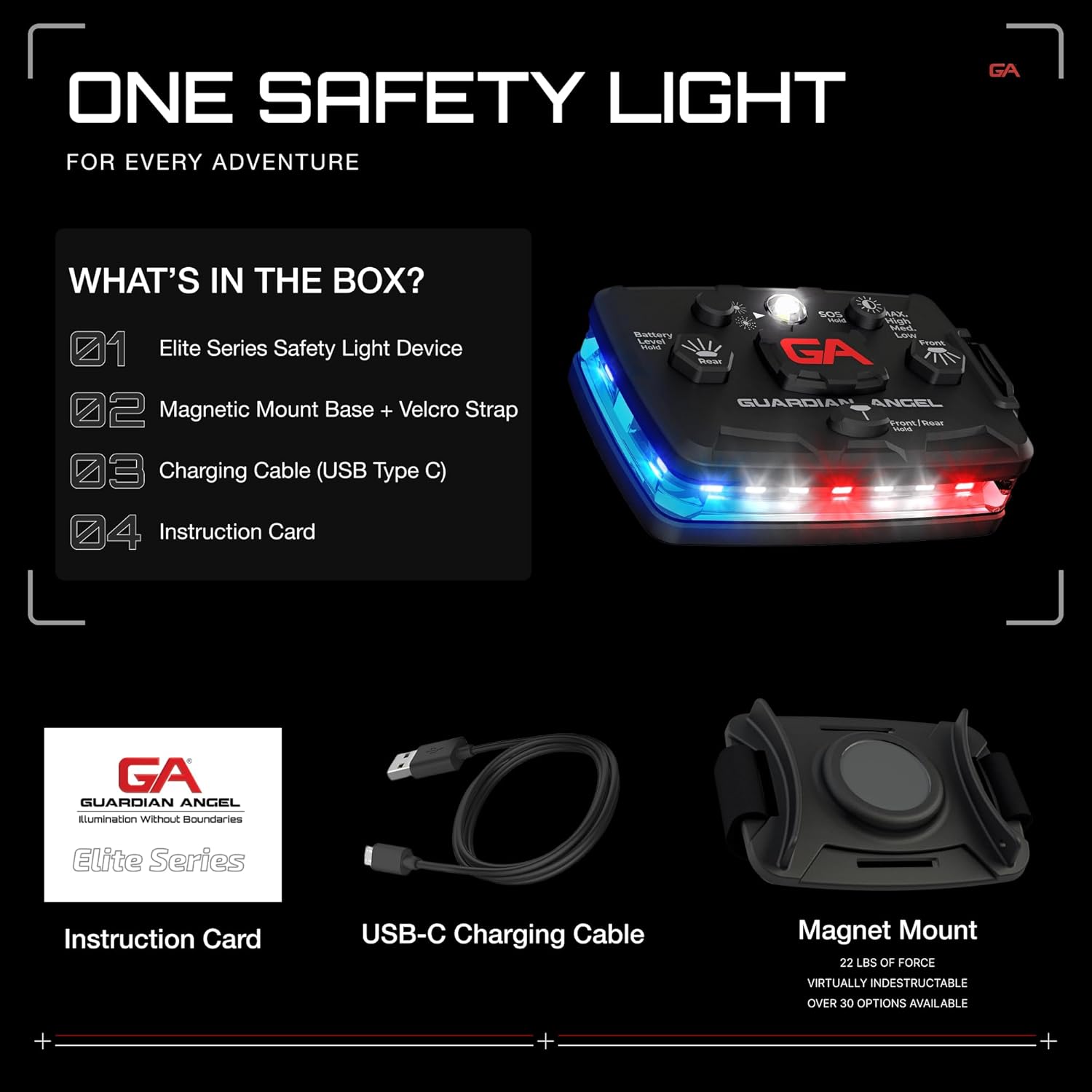 Guardian Angel Elite Series Hands-Free Safety Light