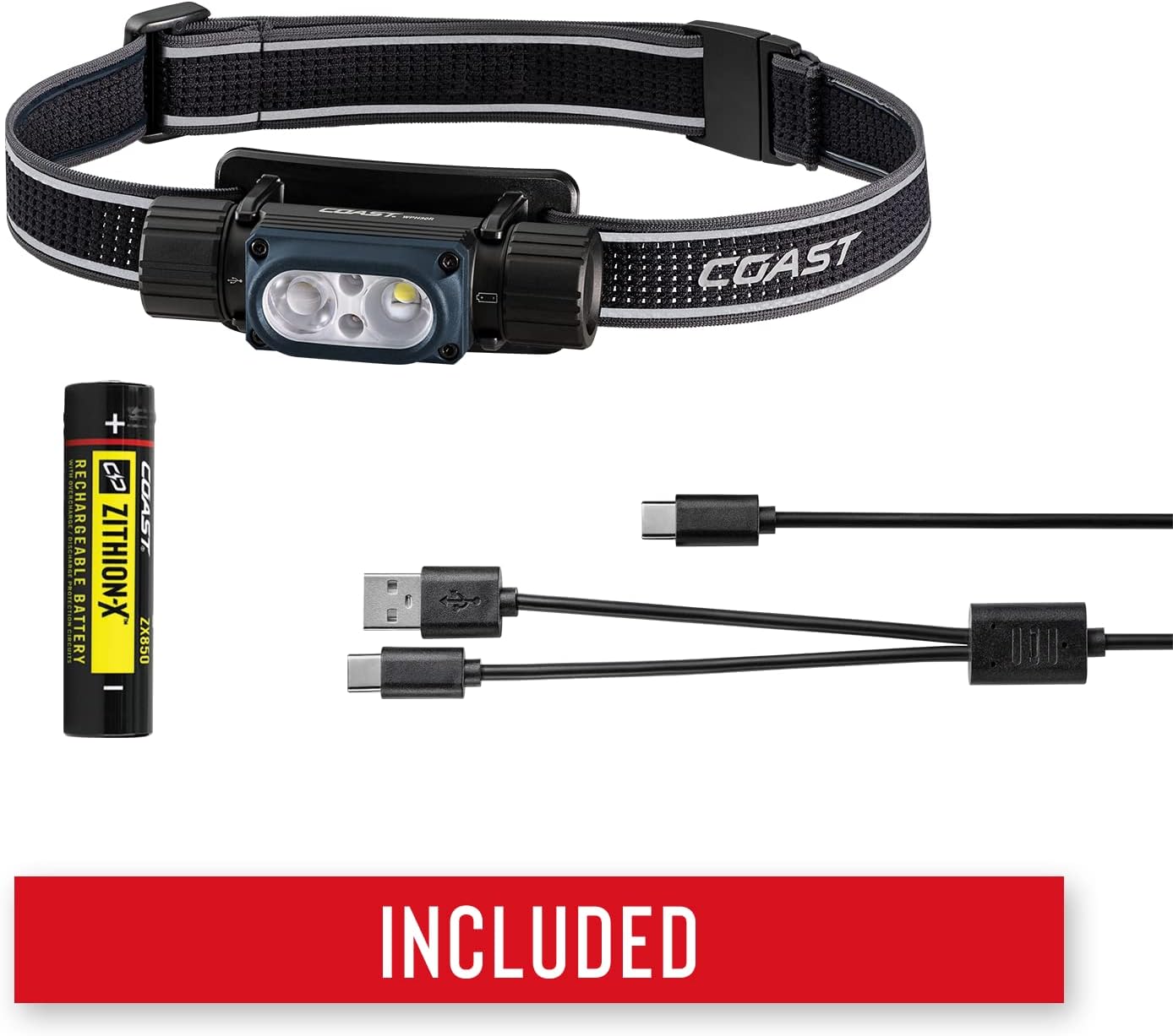 Durable LED Headlamp with Dual Modes