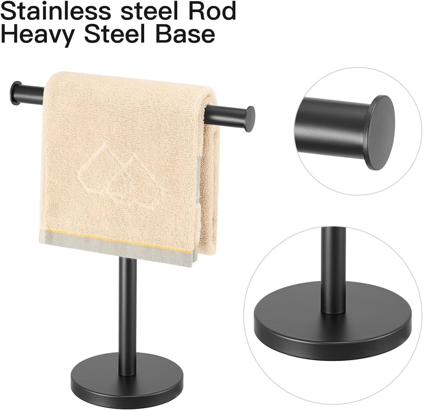 Premium stainless steel towel holder for bathroom kitchen