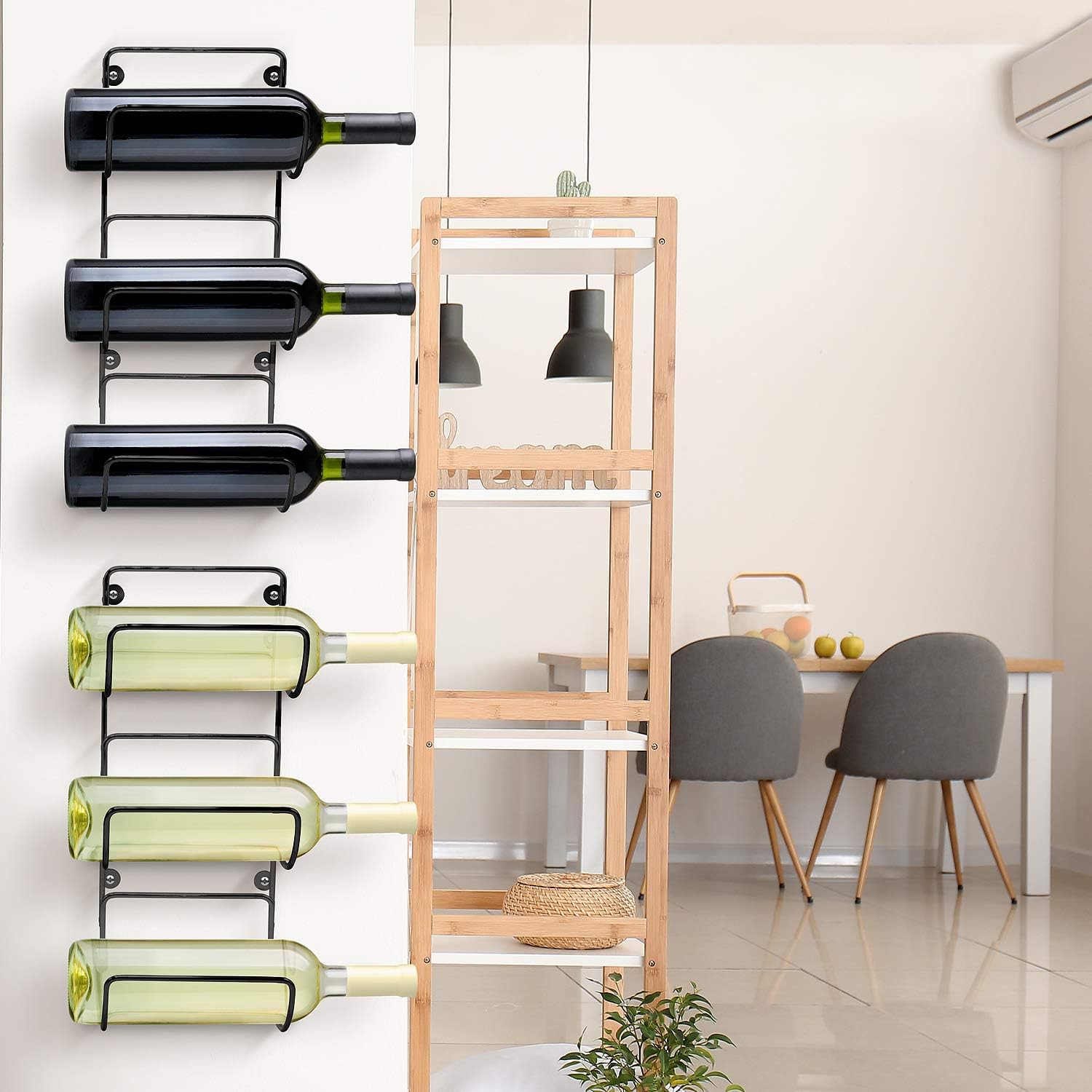 Sorbus 6-Level Towel Rack - Black Set of 2