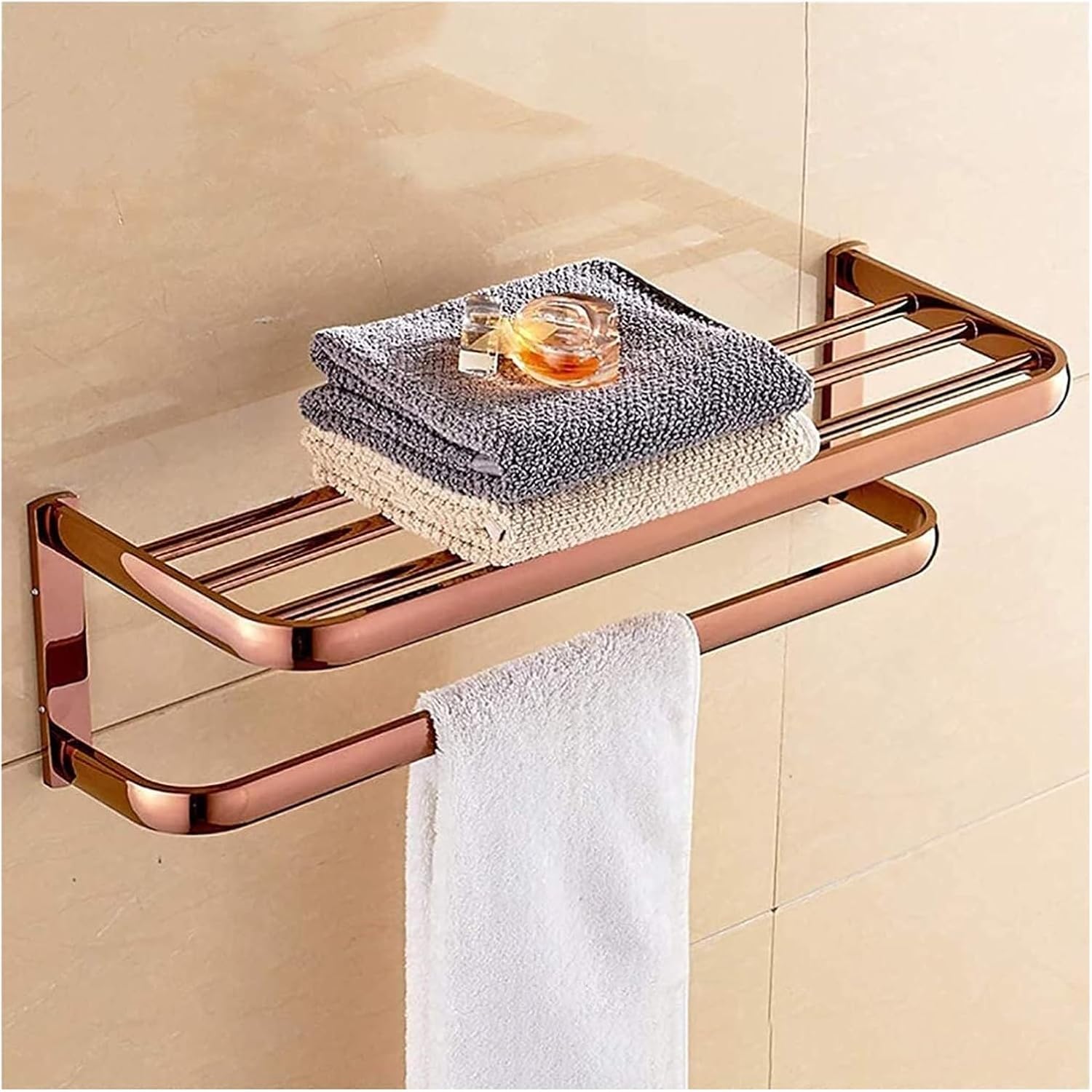 Double-Layer Copper Towel Racks