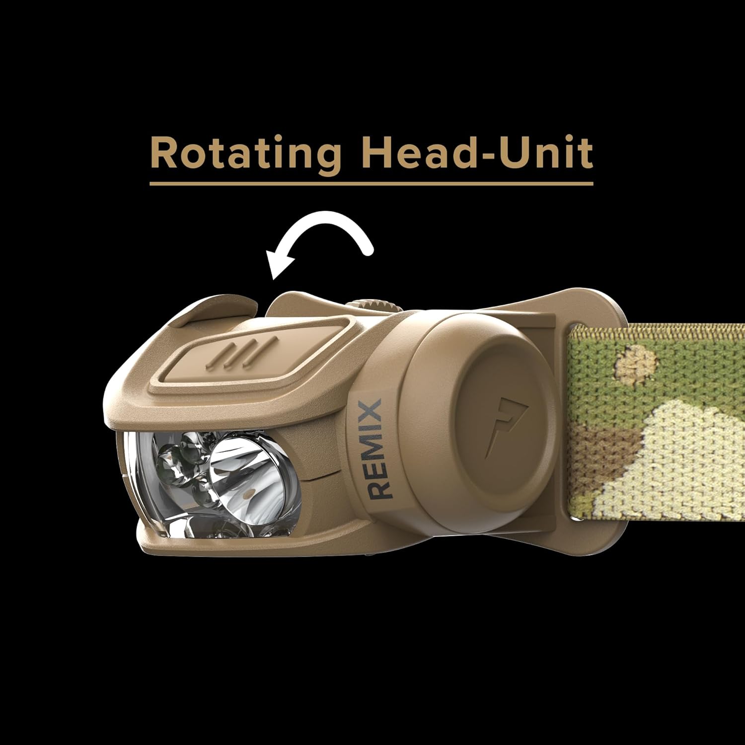 Princeton Tec Remix 450 Lumens Multi-Cam Red LED Headlamp