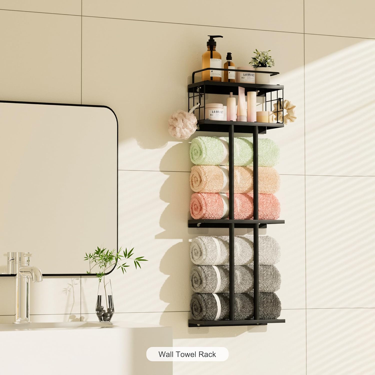 Bath Time Miracle Butlerinas Compact Towel Organizer